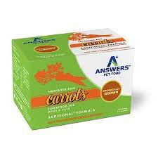 Answers Dog and Cat Frozen Pet Food Fermented Organic Carrot - 2 lbs
