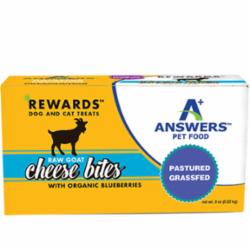 Answers Dog and Cat Frozen Pet Treat Goat Cheese Blueberry Flavored - 8 Oz
