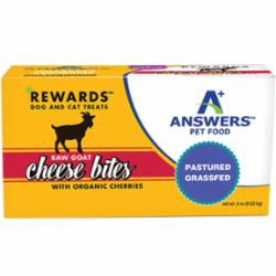 Answers Dog and Cat Frozen Pet Treat Goat Cheese Cherry Flavored - 8 Oz