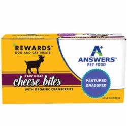 Answers Dog and Cat Frozen Pet Treat Goat Cheese Cranbury Flavored - 8 Oz  