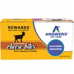 Answers Dog and Cat Frozen Pet Treat Goat Cheese Ginter Flavored - 8 Oz  