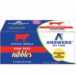 Answers Frozen Dog Food Detail Nibbles Beef - 2.2 lbs  