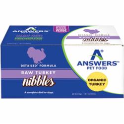 Answers Frozen Dog Food Detail Nibbles Turkey - 2.2 lbs  