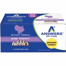 Answers Frozen Dog Food Detail Nibbles Turkey - 2.2 lbs