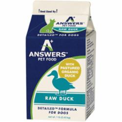 Answers Frozen Dog Food Detailed Duck -16  