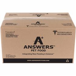Answers Frozen Dog Food Detailed Pork - 40 lbs Bulk - Case of 20