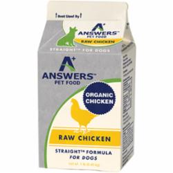 Answers Frozen Dog Food Straight Chicken - 1 lb  