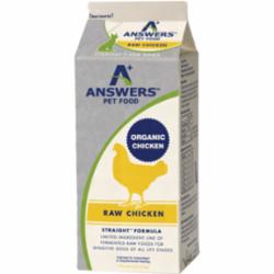 Answers Frozen Dog Food Straight Chicken - 4 lbs  