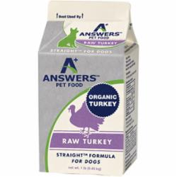 Answers Frozen Dog Food Straight Turkey - 1 lb  