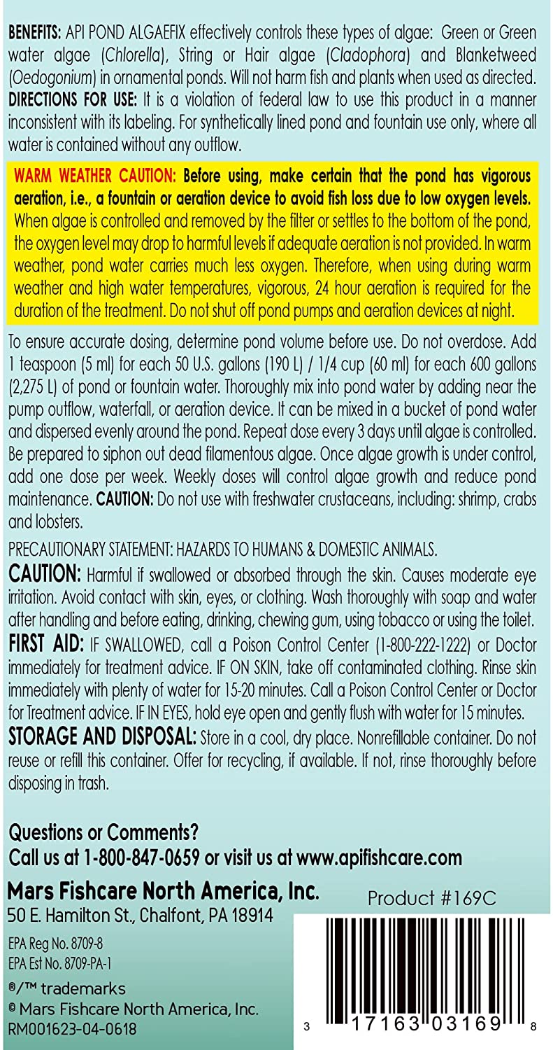 API Pond AlgaeFix - 1 gal  