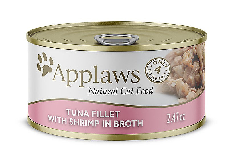 Applaws Natural Wet Cat Food Tuna with Shrimp in Broth  