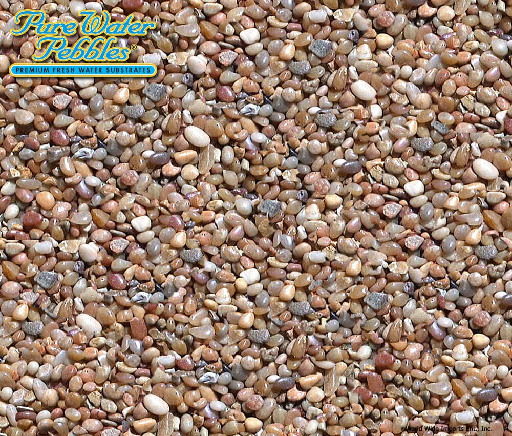 Aqua Terra Premium Fresh Water River Jewels Aquarium Gravel - 5 lbs - 6 Count  