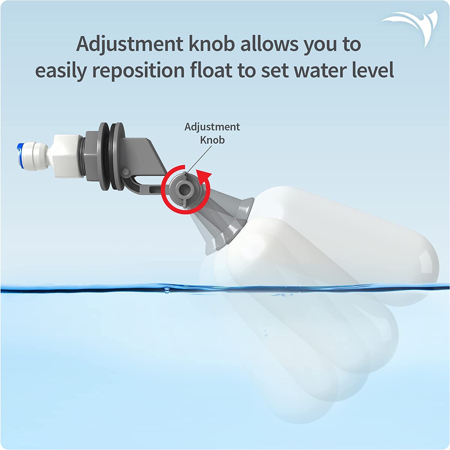 Aquatic Life Float Valve Kit Aquarium Filter Parts - 1/4 In  