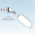 Aquatic Life Float Valve Kit Aquarium Filter Parts - 1/4 In  