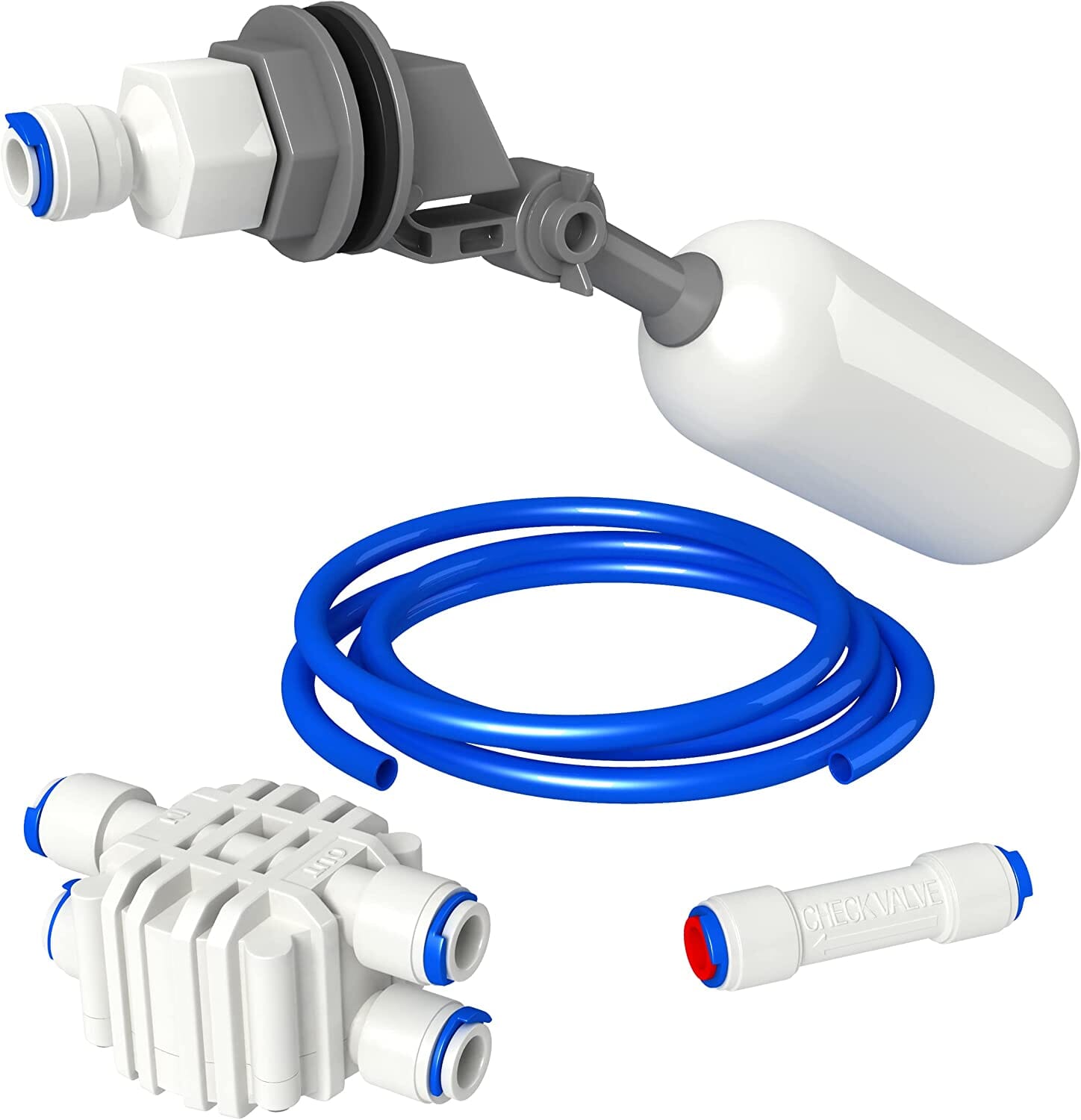 Aquatic Life Float Valve Kit Aquarium Filter Parts - 1/4 In  