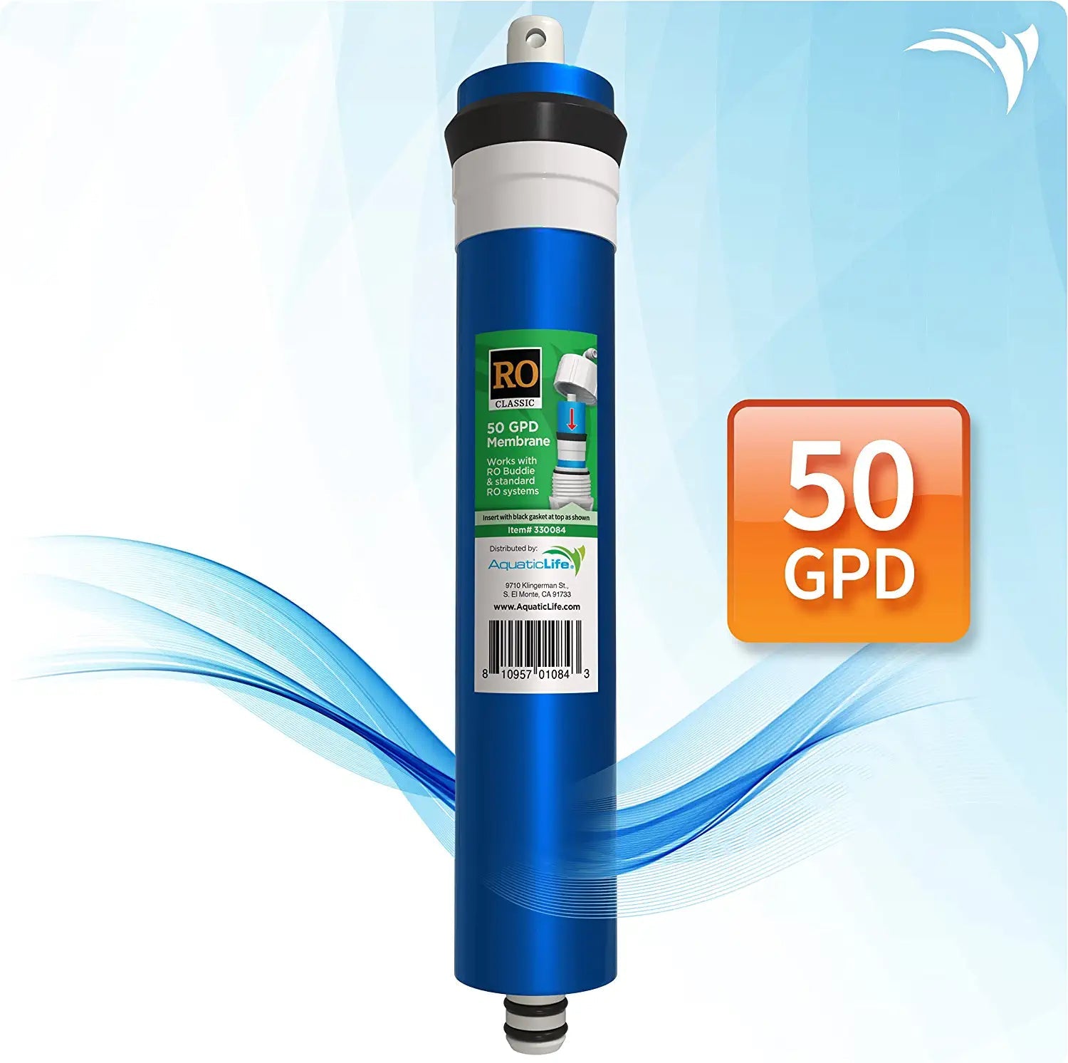 Aquatic Life Ro Thin Film Composite Membrane Aquarium Filter Insert - 50 Gpd  