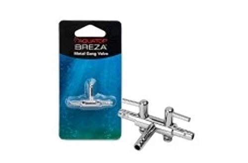 Aquatop Breza 2-Way Metal Gang Valve Aquatics Air Control - Gray