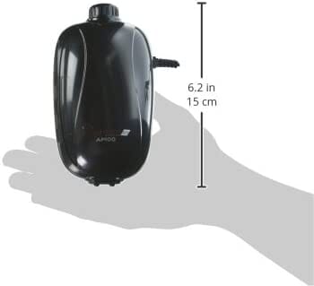 Aquatop Breza Dual Outlet Aquarium Air Pump - Black - 40 - 100 Gal  