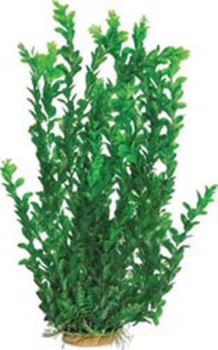 Aquatop Extra Tall Weighted Plastic Aquarium Plant - Green - 25 In  