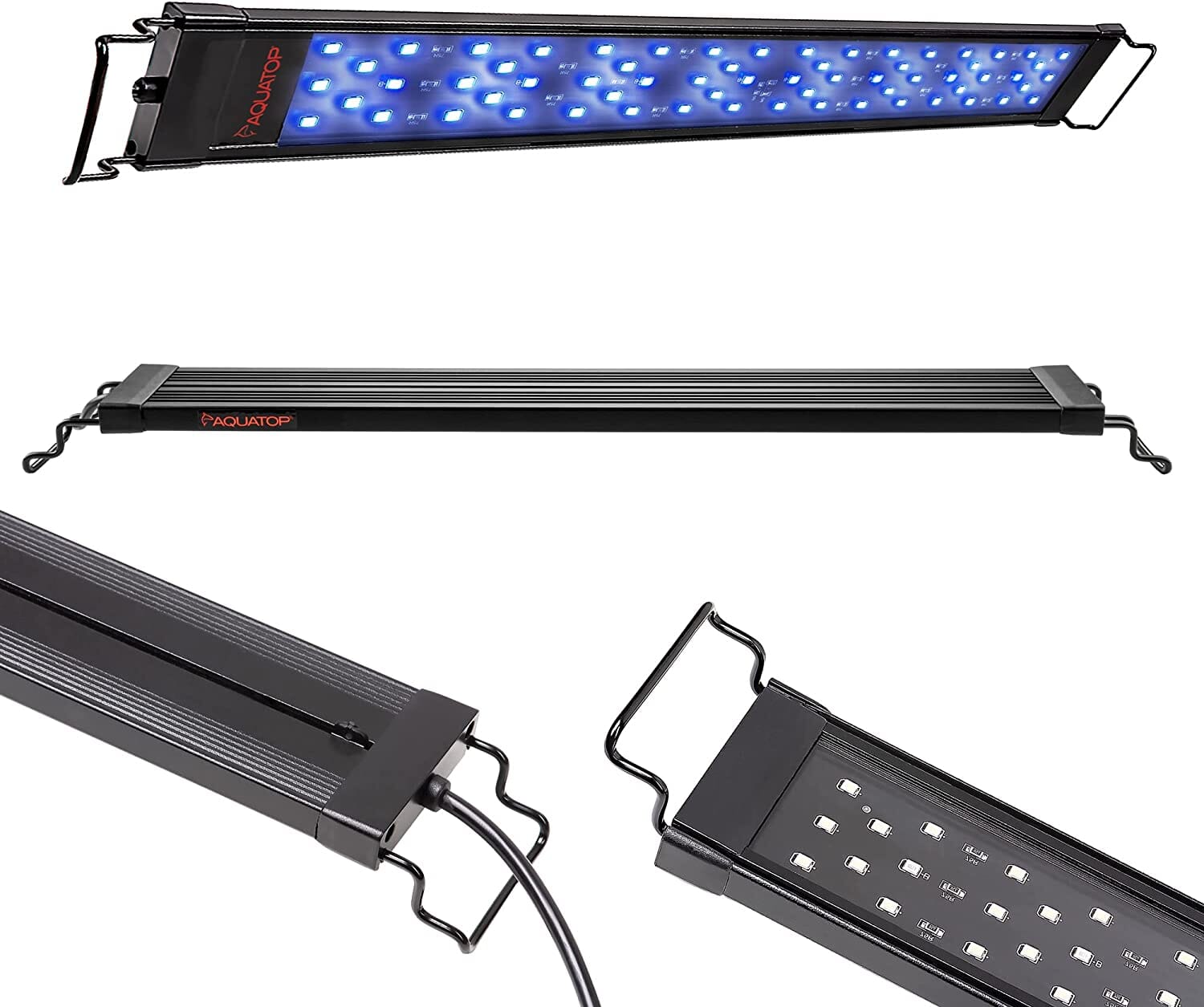 Aquatop Skyaqua Actinic Blue LED Aquarium Light Fixture - Blue - 12 - 18 In  