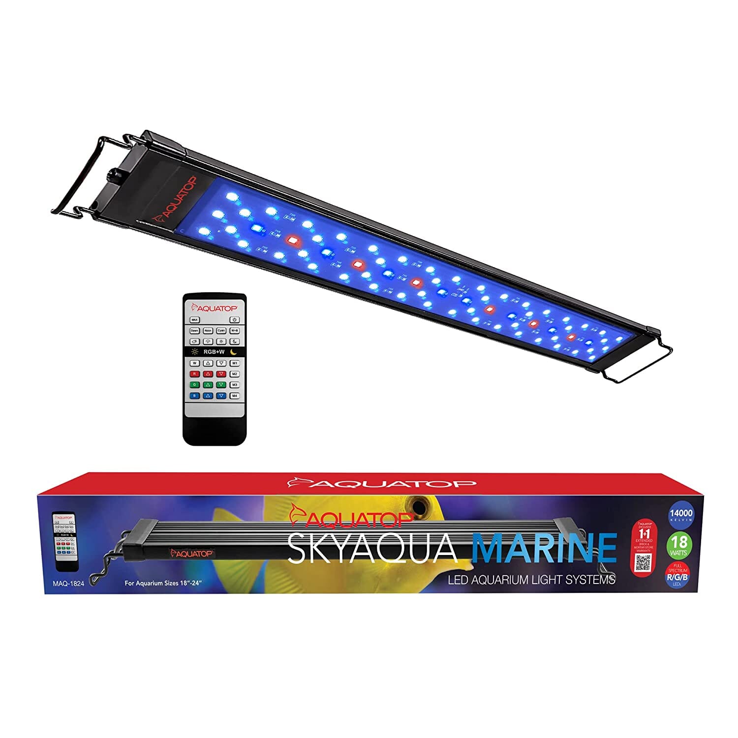 Aquatop Skyaqua Marine LED Aquarium Light System with Remote - 18 - 24 In  