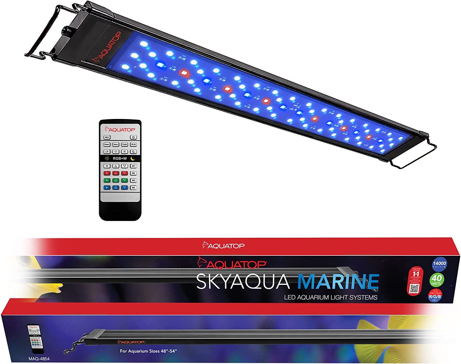 Aquatop Skyaqua Marine LED Aquarium Light System with Remote - 48 - 54 In  