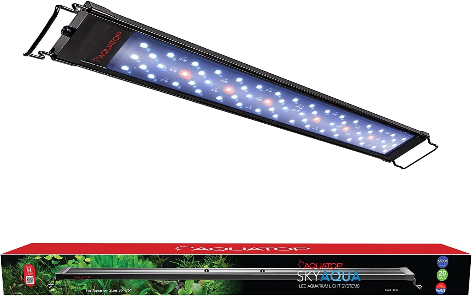 Aquatop Skyaqua Ultrabright Light System Aquarium LED Light Fixture - 30 - 36 In  