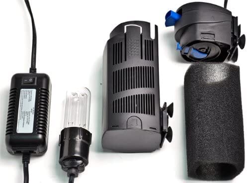Aquatop Submersible Filter with Uv Sterilizer Internal Aquarium Filters - Black - 75 Gal  