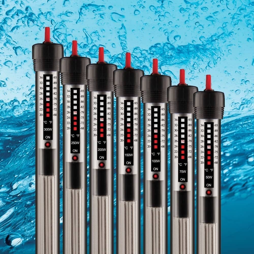 Aquatop Submersible Glass Heater Submersible Fish Tank Heater - 50 Watt  