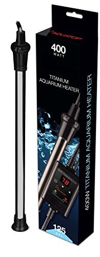 Aquatop Titanium Submersible Heater with Controller Submersible Fish Tank Heater - 400 ...