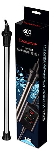 Aquatop Titanium Submersible Heater with Controller Submersible Fish Tank Heater - 500 Watt  