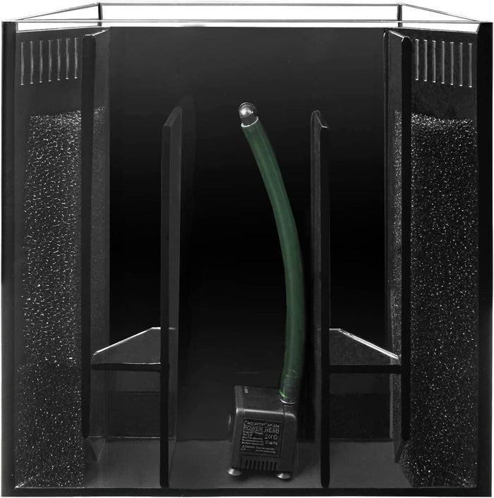 Aquatop Vertical Bowfront Aquarium Kit Aquatics Starter Kits - 8 Gal - 15.75 X 12
