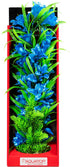 Aquatop Vibrant Passion Plant Boxed Plastic Aquarium Plant - Blue - 16  