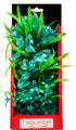 Aquatop Vibrant Passion Plant Boxed Plastic Aquarium Plant Decoration - Turquoise - 10  