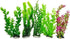 Aquatop Weighted Pack Plastic Aquarium Plant - Green - 13 In - 5 Pack  