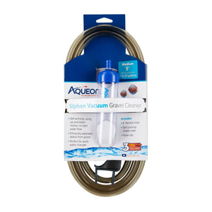 Aqueon Aquarium Siphon Vacuum Gravel Cleaner No Bulb - Medium - 5 in