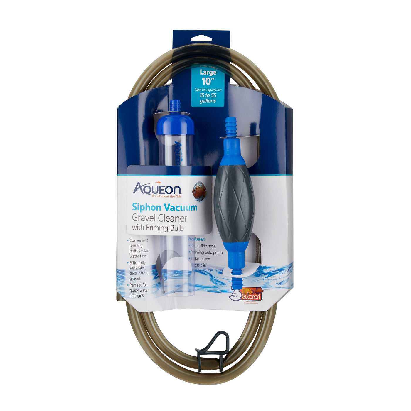 Aqueon Aquarium Siphon Vacuum Gravel Cleaner With Bulb - Large - 10 in –  Pet Life