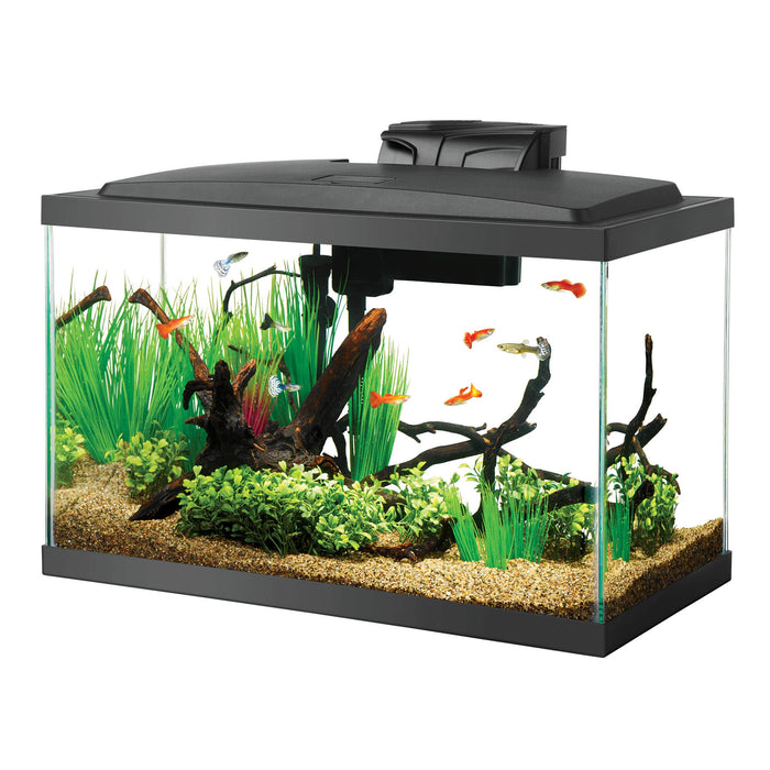 Aqueon Aquarium Starter Kit with LED Lighting 15 Column Wrapped