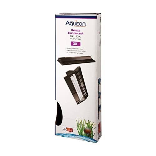 Aqueon Deluxe Full Fluorescent Hood - Black - 30