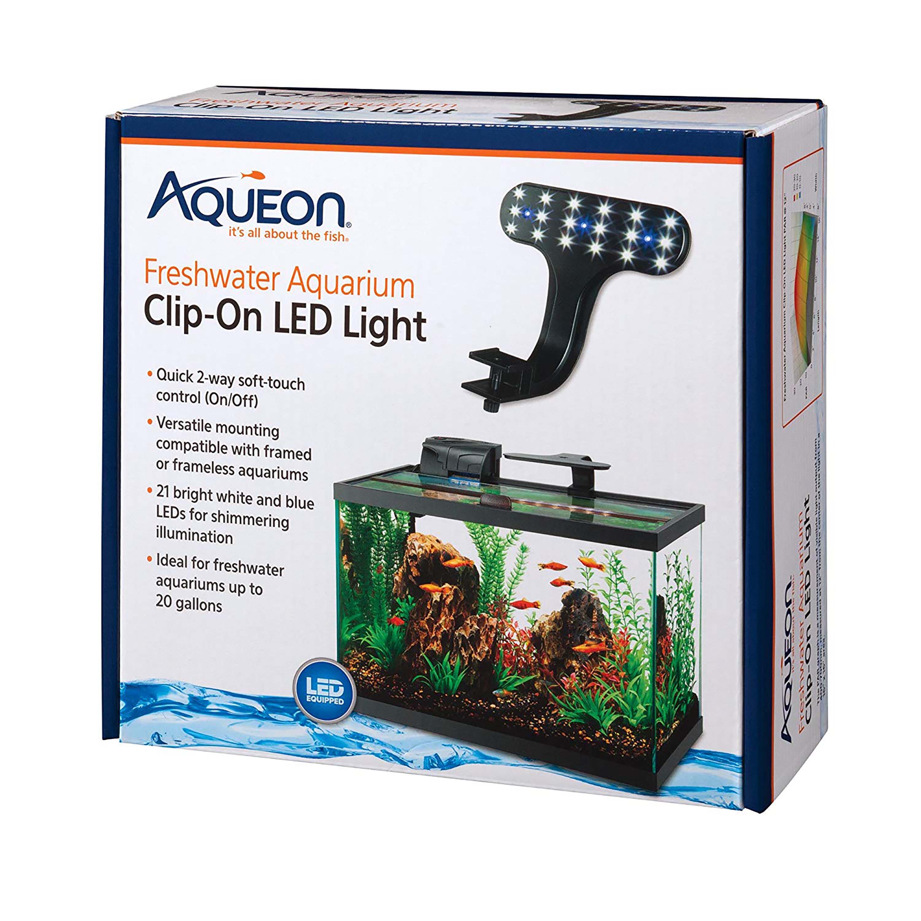 Aqueon Freshwater Aquarium Clip-On LED Light - One Size  