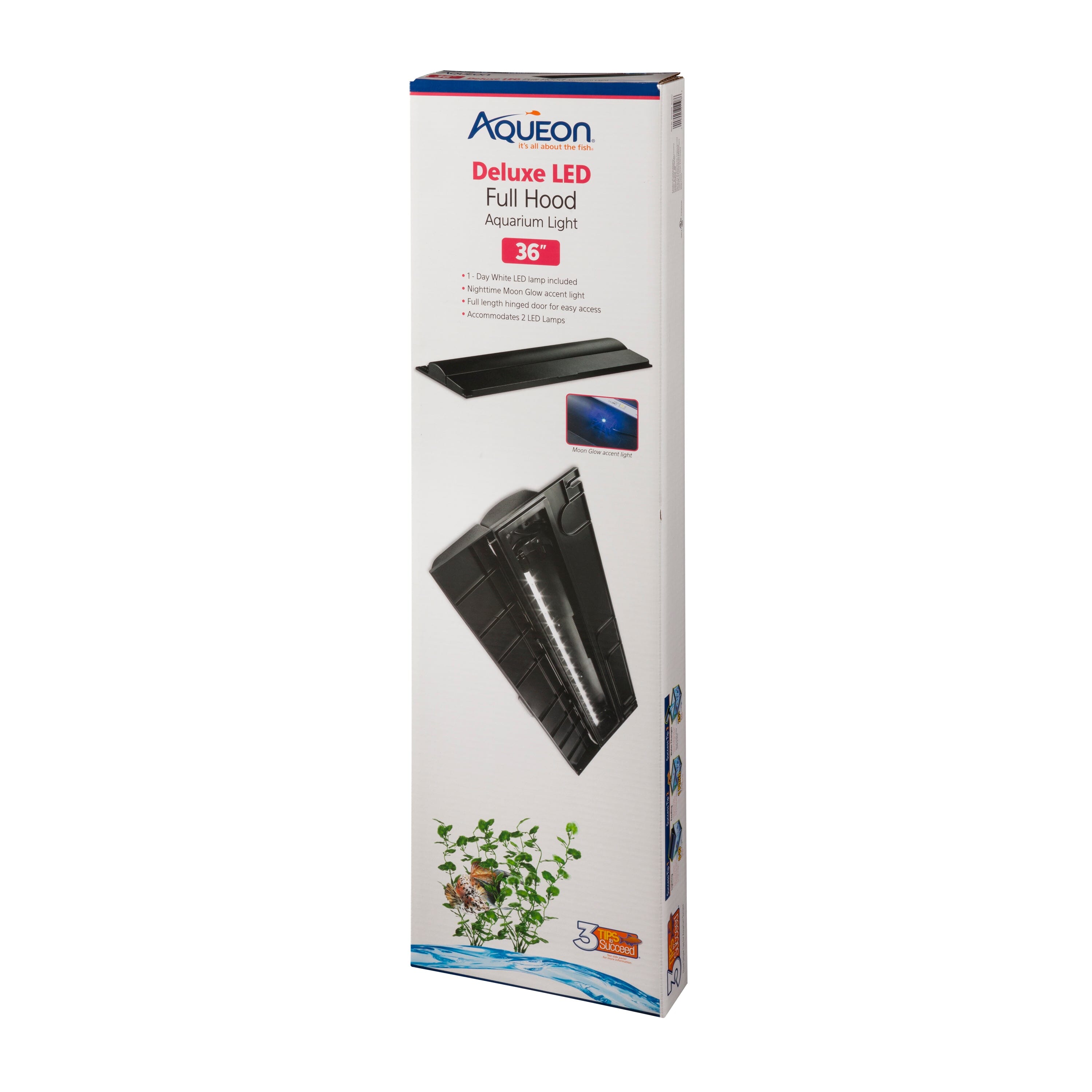 Aqueon LED Deluxe Full Aquarium Hoods - 36 in  