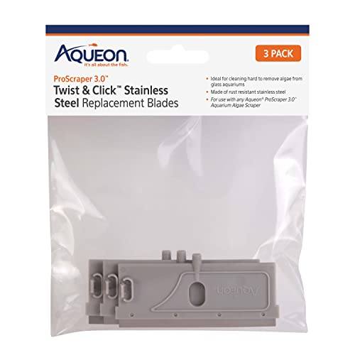 Aqueon ProScraper 3.0 - Twist & Click Stainless Steel Replacement Blades  