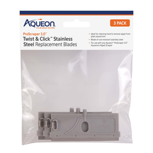 Aqueon ProScraper 3.0™ Twist & Click™ Stainless Steel Replacement Blades - One Size