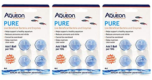 Aqueon PURE Live Beneficial Bacteria and Enzymes - 10 gal - 4 pk