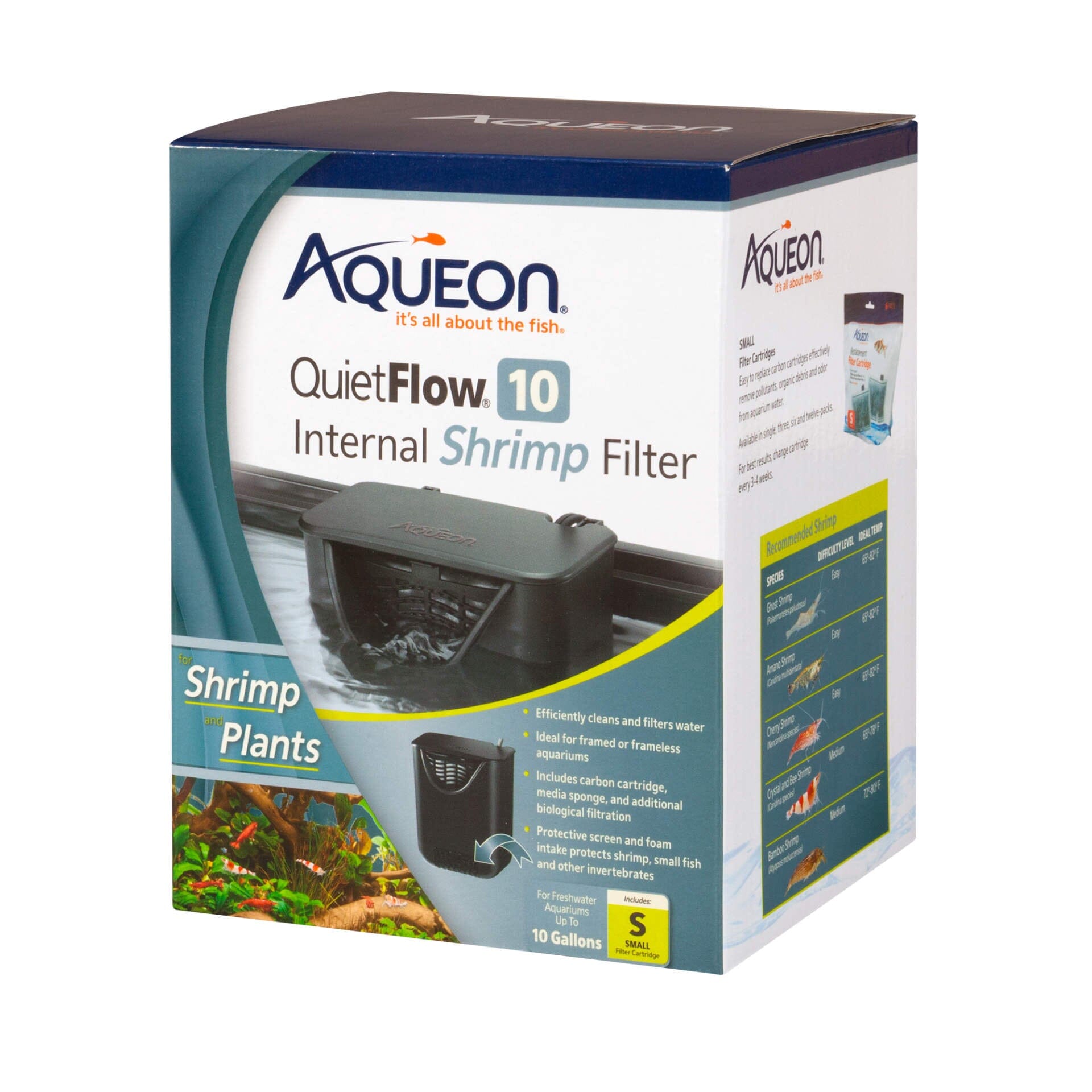 Aqueon QuietFlow Internal Shrimp Filter - 10 gal  