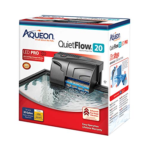 Aqueon QuietFlow LED Pro Aquarium Power Filter - 20