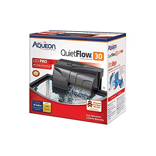 Aqueon QuietFlow LED Pro Aquarium Power Filter - 30