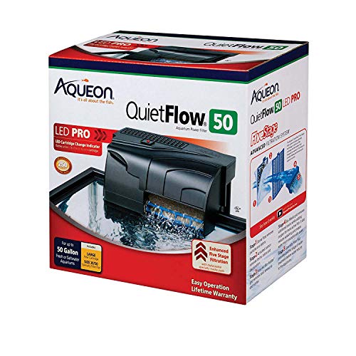 Aqueon QuietFlow LED Pro Aquarium Power Filter - 50  
