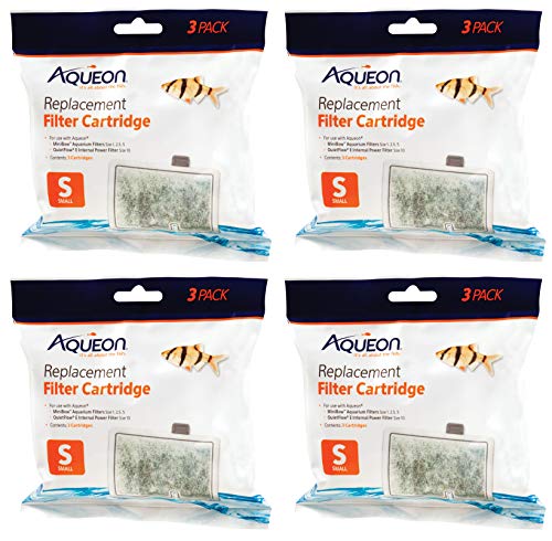 Aqueon Replacement Filter Cartridge For MiniBow 1, 2.5, 5 - Small - 3 pk