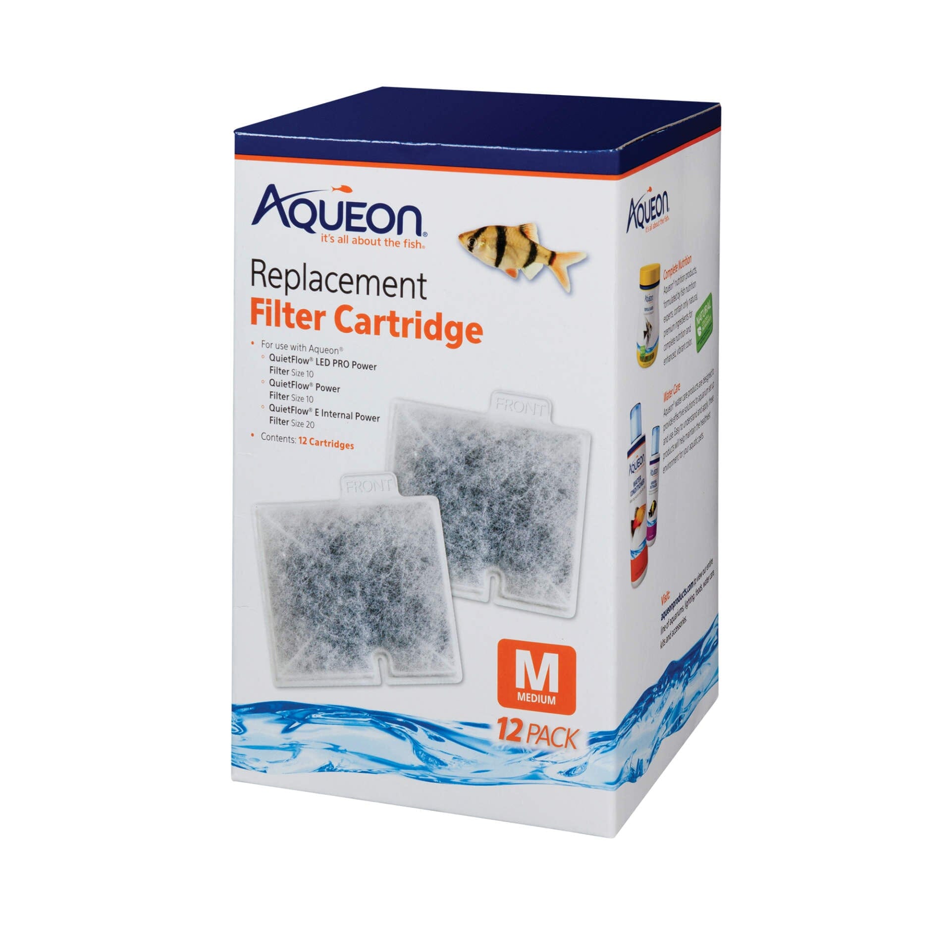 Aqueon Replacement Filter Cartridges - Medium - 12 pk  